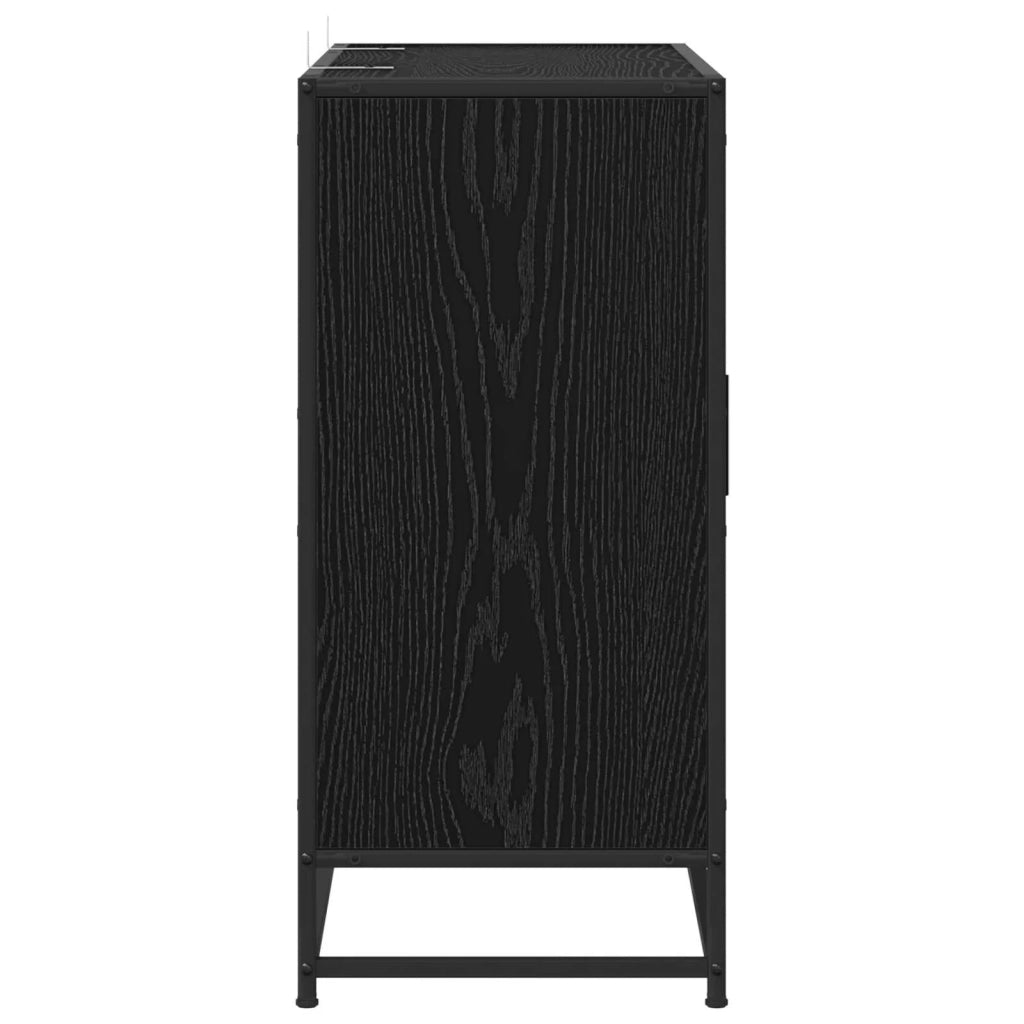 Credenza Rovere Nero 92 x 35 x 76 cm Legno ingegnerizzato 3439157