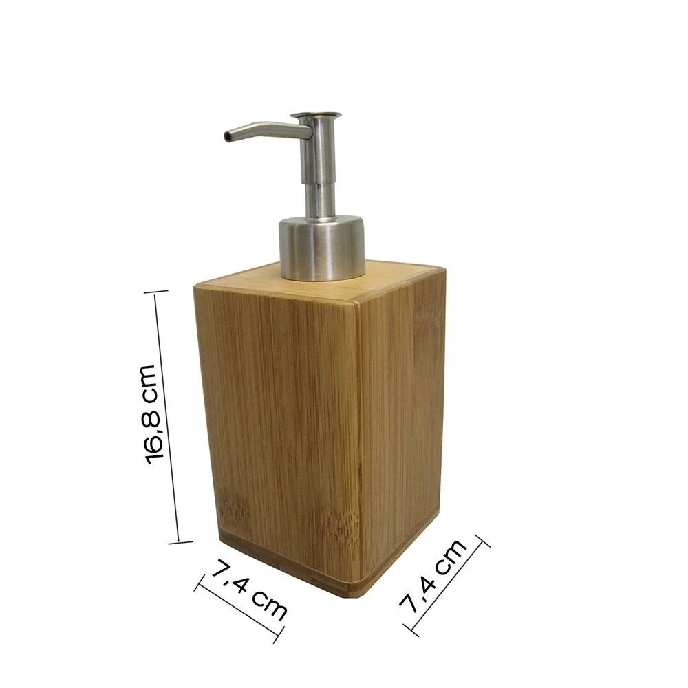 Dosasapone d' appoggio GEDY linea Bamb� in legno naturale