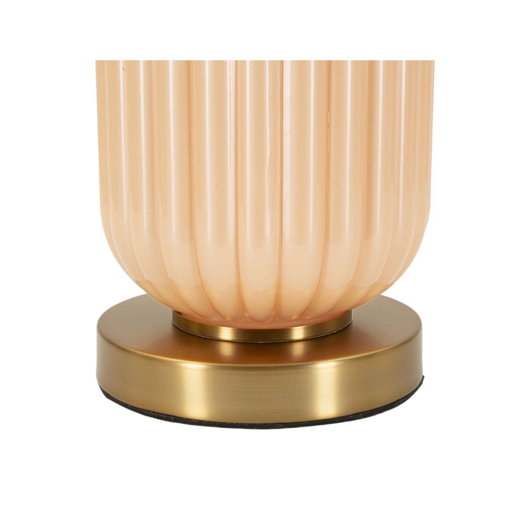 Lampada da Tavolo VKH731, Bianco, Vetro, 64x35,5x35,5 cm