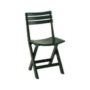 Sedia da esterno Arizona, Seduta da giardino pieghevole, Sedia per tavolo da pranzo, Poltrona outdoor, 100 % Made in Italy, Cm 44x41h78, Verde