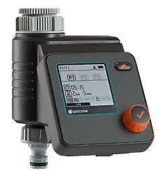 Gardena 1891 Select Programmatore per Irrigazione a Batteria fino a 3 Programmi Giornalieri Durata da 1 Min a 7 Ore e 59 Min Compatibile con Sensore di Umidita' colore Nero