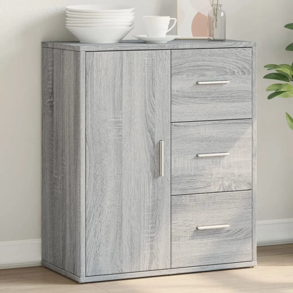 Credenza Grigio Sonoma 60x31x70cm in Legno Multistrato 840476