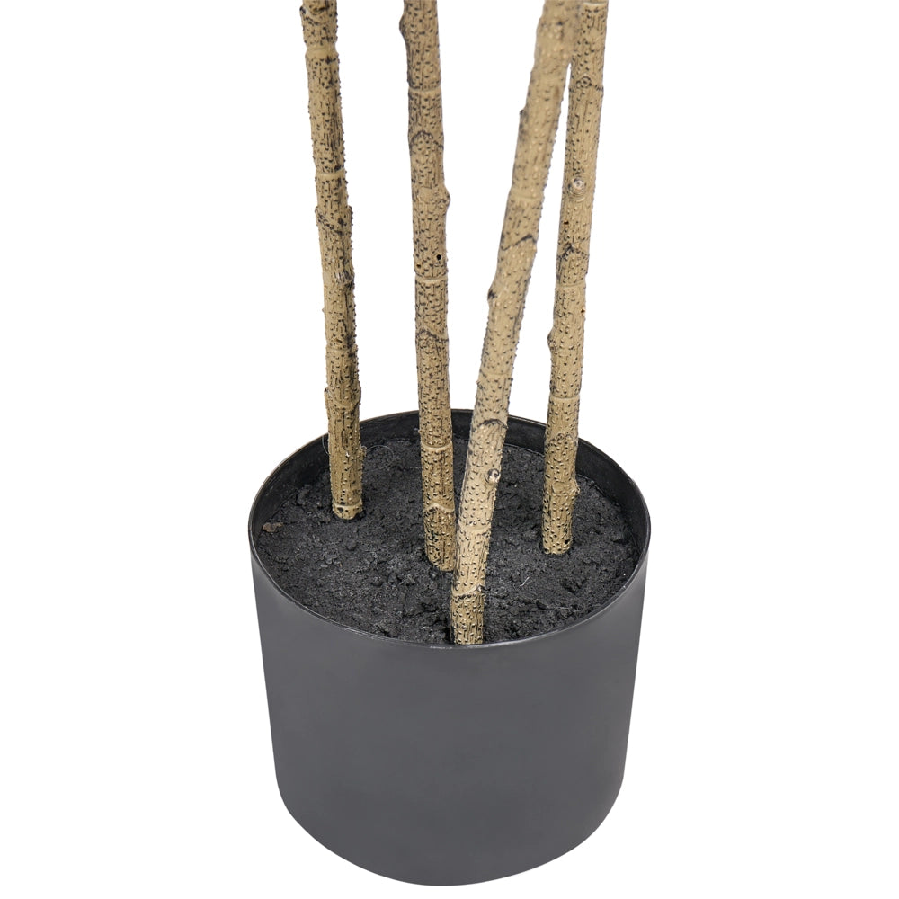 Pianta artificiale in vaso Uso interno Decorazione in plastica con vaso verde 165 cm Accessorio decorativo per interni
