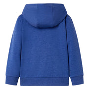 Felpa con Cappuccio e Cerniera per Bambini Blu Scuro M¨¦lange 104