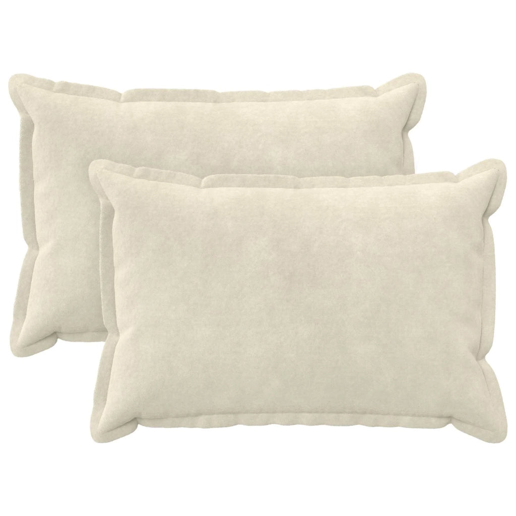 Cuscino con cuscino HOUTEN 2 pz Crema Fleece in microfibra 935713