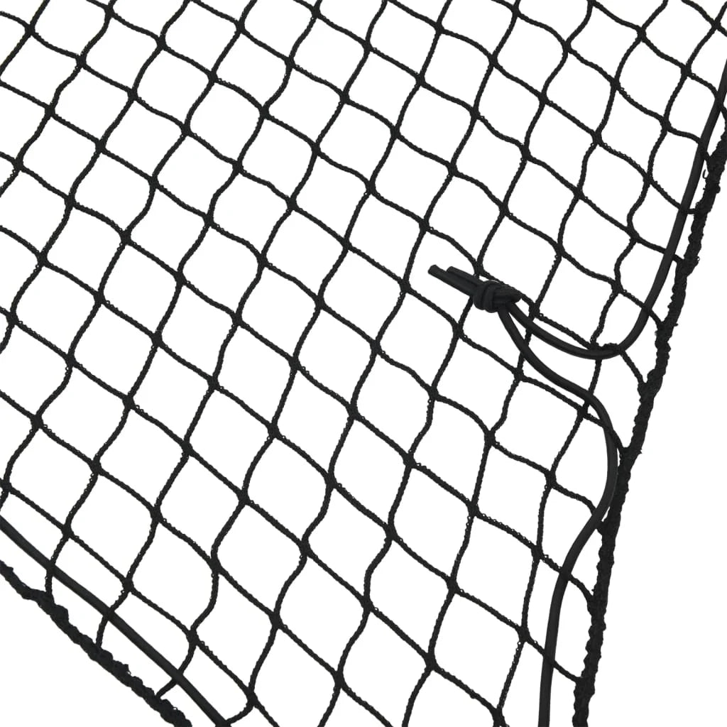 Rete per rimorchio telo di fissaggio del carico portapacchi con corda elastica 4,5 x 2,5 m PP nero 02_0042222