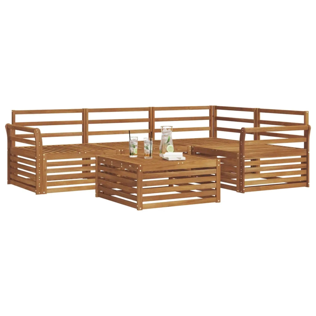 Set di divani da esterno 5 pcs Naturale 3373419