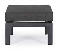 Poggiapiedi con Cuscino Kledi Antracite Jx55 in Alluminio