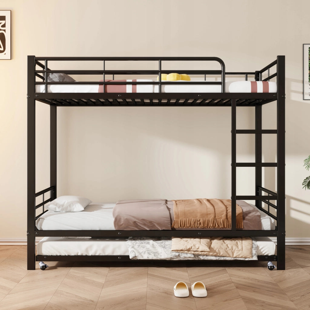 Letto a castello estraibile - Xylo - 90x200/90x190 - Nero
