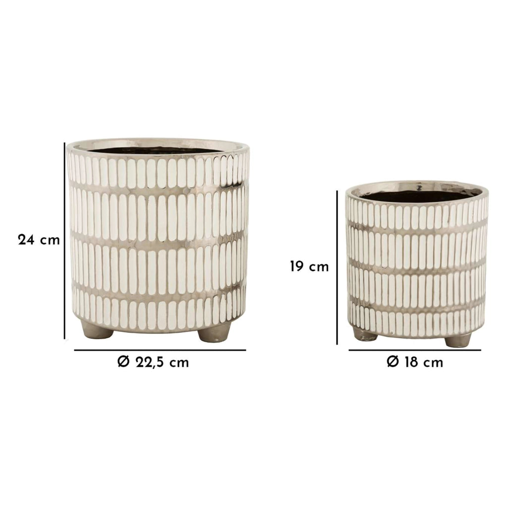 Banofa, Vaso set 2 Vasi, Argento