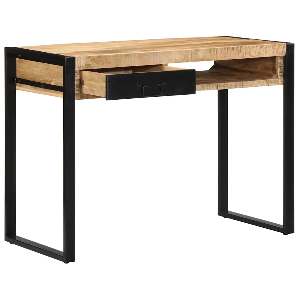 vidaXL Scrivania 100x50x75 cm in Legno Massello di Mango Grezzo