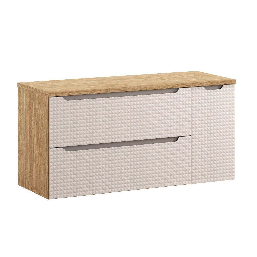 Set mobili bagno 120 cm con piano Luxor Beige 120 x 1401 x 46 cm