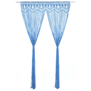 Tenda MacramÃ¨ Blu 140x240 cm in Cotone