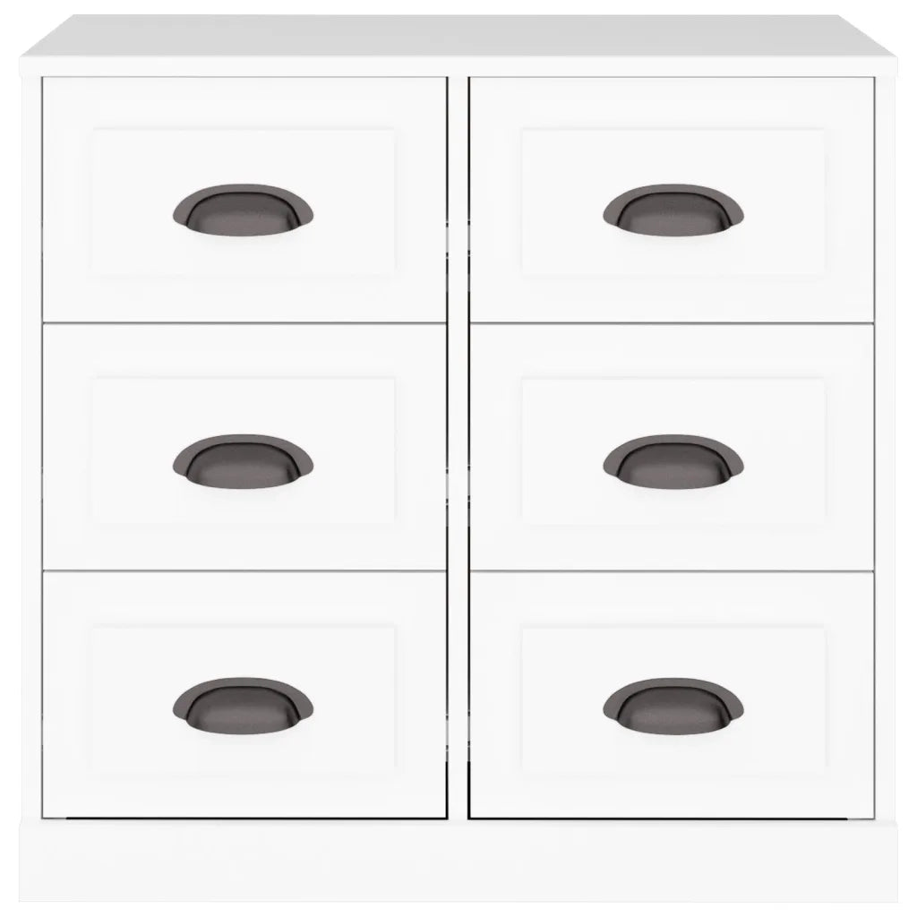 Credenza Bianca 70x35,5x67,5 cm in Legno Multistrato 816432