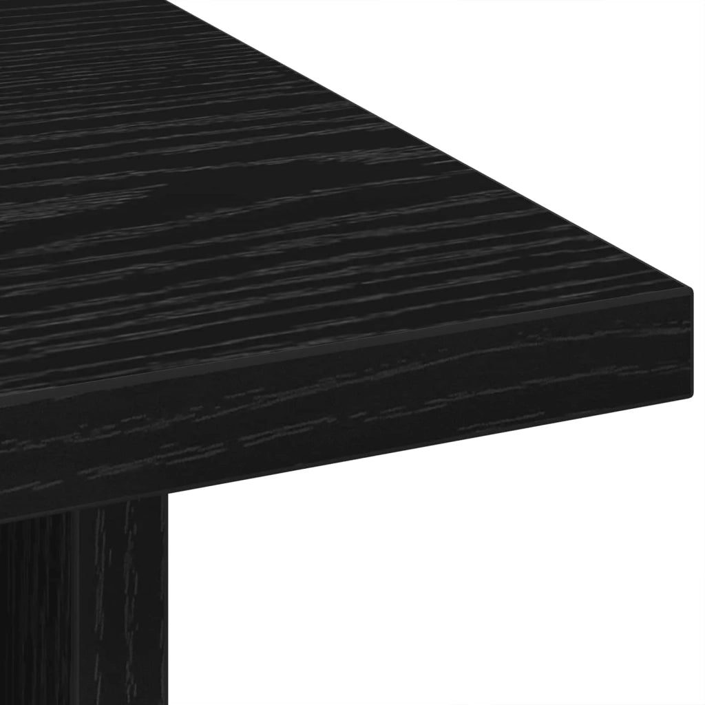 Set di 2 Comodini | Armadio da Notte | Mobiletto da notte Rovere Nero 41 x 40 x 45 cm Legno multistrato