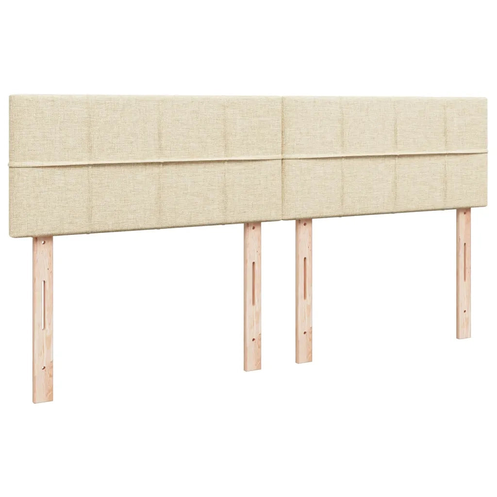 Giroletto a Molle con Materasso Crema 180x200 cm in Tessuto