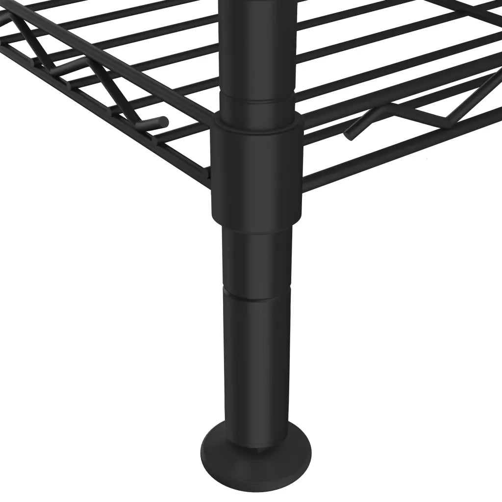 Scaffale a 4 Livelli 90x35x137 cm Nero 200 kg CFW7132771