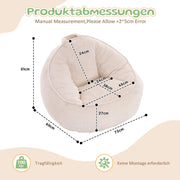 SACCO SEDUTA Ergonomico in corduroy Beige