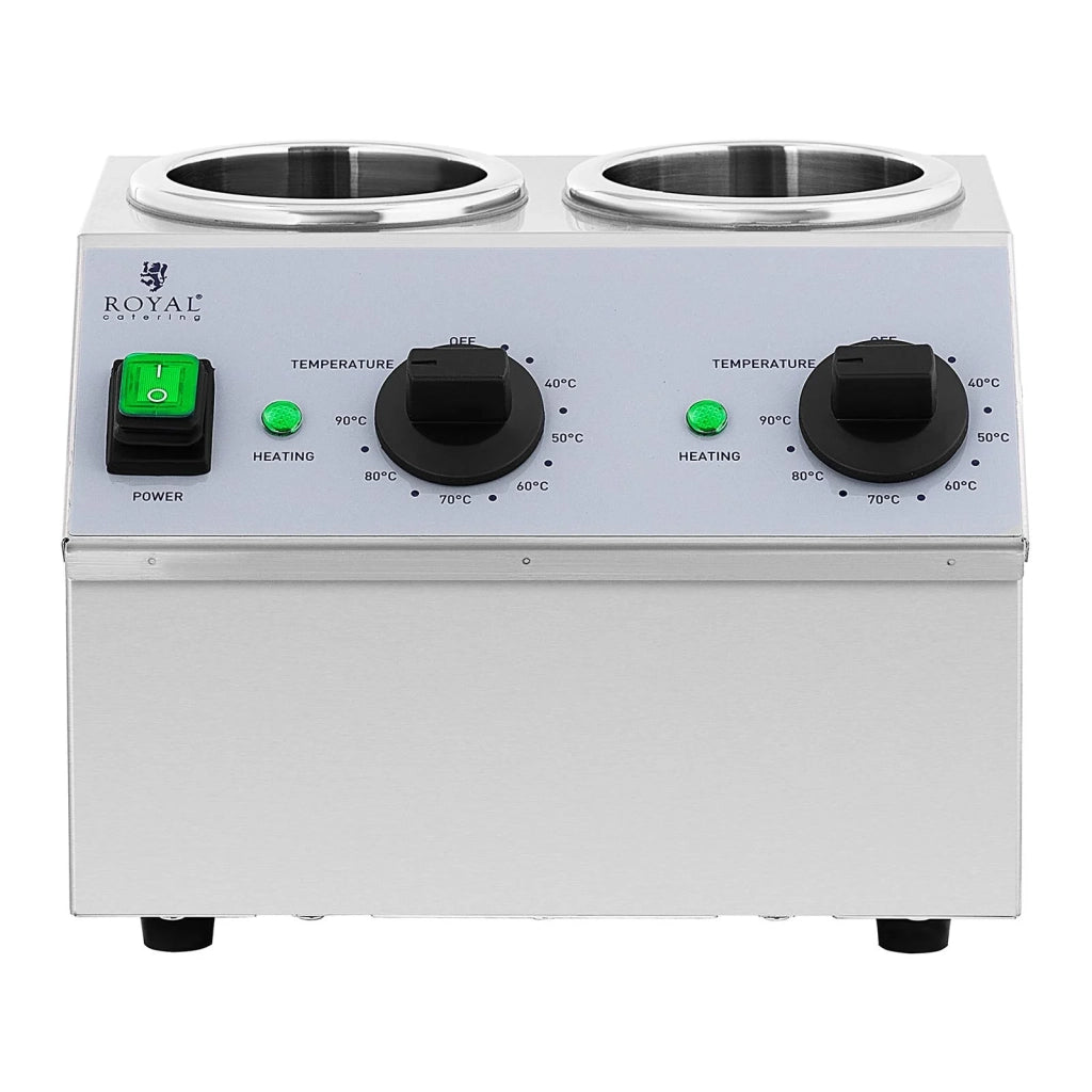 Scaldasalse 2 x 1 litro pannello di controllo sopra acciaio inox 14_0004260