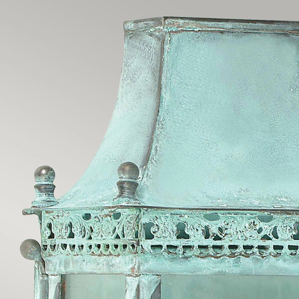 Applique esterna Regents Park E27 ottone grynspan IP44