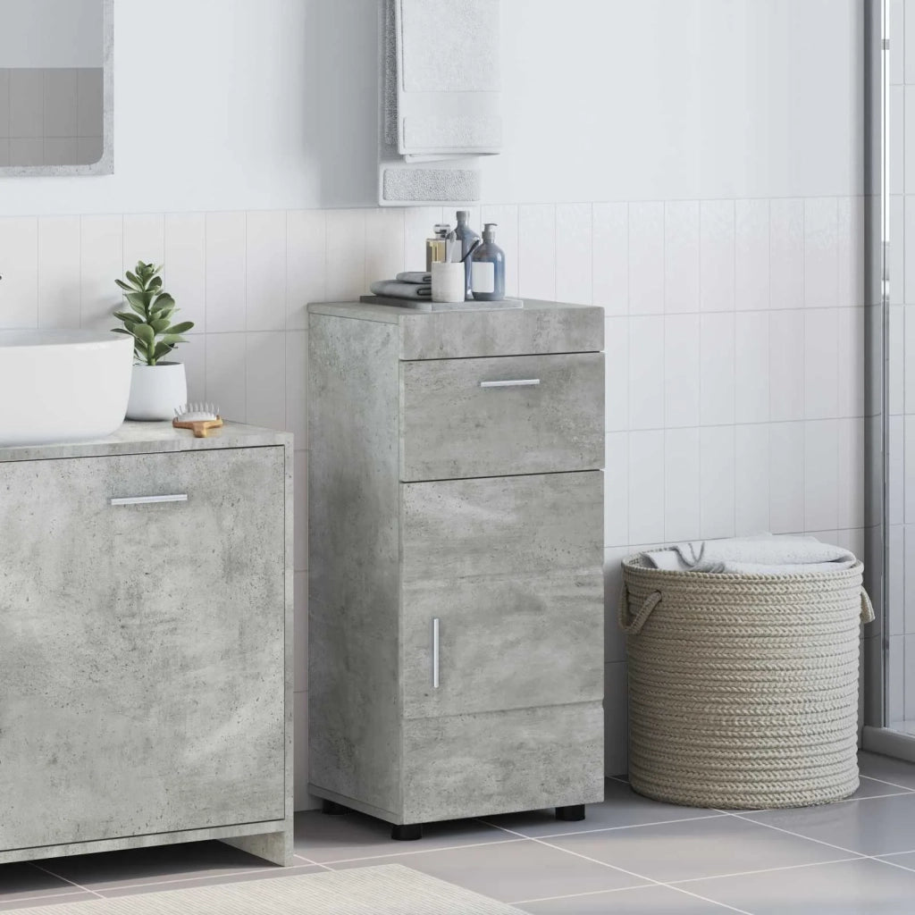 Set di Armadi da Bagno TULUM Grigio cemento 37 x 31,5 x 82 cm