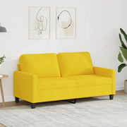 Divano a 2 Posti Giallo Chiaro 140 cm in Tessutocod mxl 130740