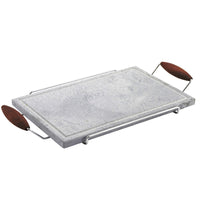 Pietra Ollare Rettangolare Grande con Telaio in Metallo Bisetti