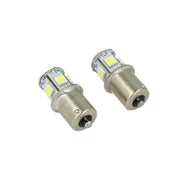 24V Lampada LED Canbus BA15S G18,5 R5W Blu Piedi Dritti 8 SMD 5050 per Camion Bus Barca