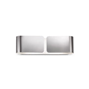 Applique Contemporanea Clip Metallo Cromo 2 Luci E27