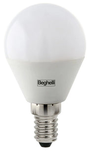 10pz beghelli lampadina a led forma sfera e14 w 5 fredda 6500k cod:ferx.94774