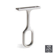 Emuca Supporto centrale per appendiabiti da armadio, Zama, Grigio metallizzato, 25 u.