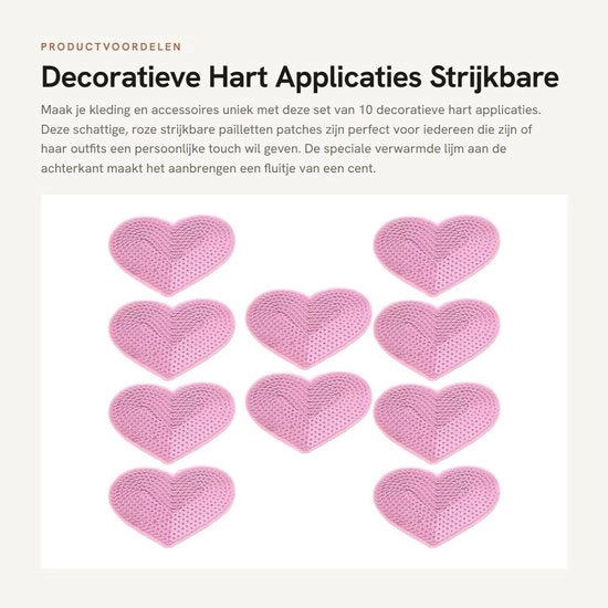 Set di applicazioni per tessuti da 10 - Adesivi a pailletten strippabili - Applicazioni decorative - Riparazione abbigliamento - Applicazione facile - Utilizzo versatile - Applicazioni a stiro