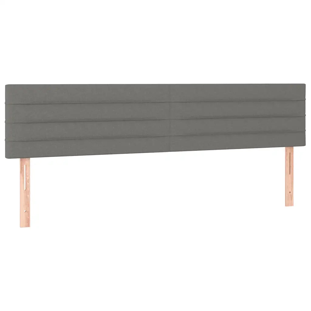 Giroletto a Molle con Materasso Grigio Scuro 120x190cm Tessuto