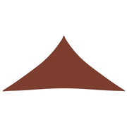 Vela ombreggiante/ombrellone triangolare 5 x 7 x 7 m in tessuto Oxford color terracotta 02_0009942