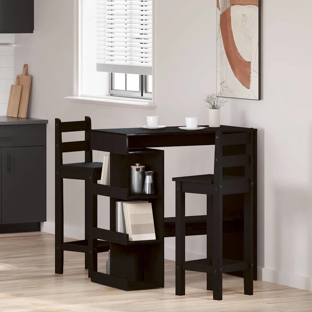 Tavolo da bar Rovere Nero 100 x 48 x 101,5 cm Legno multistrato 862705