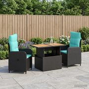 Set da pranzo per esterni 3 pz polyrattan 3422410