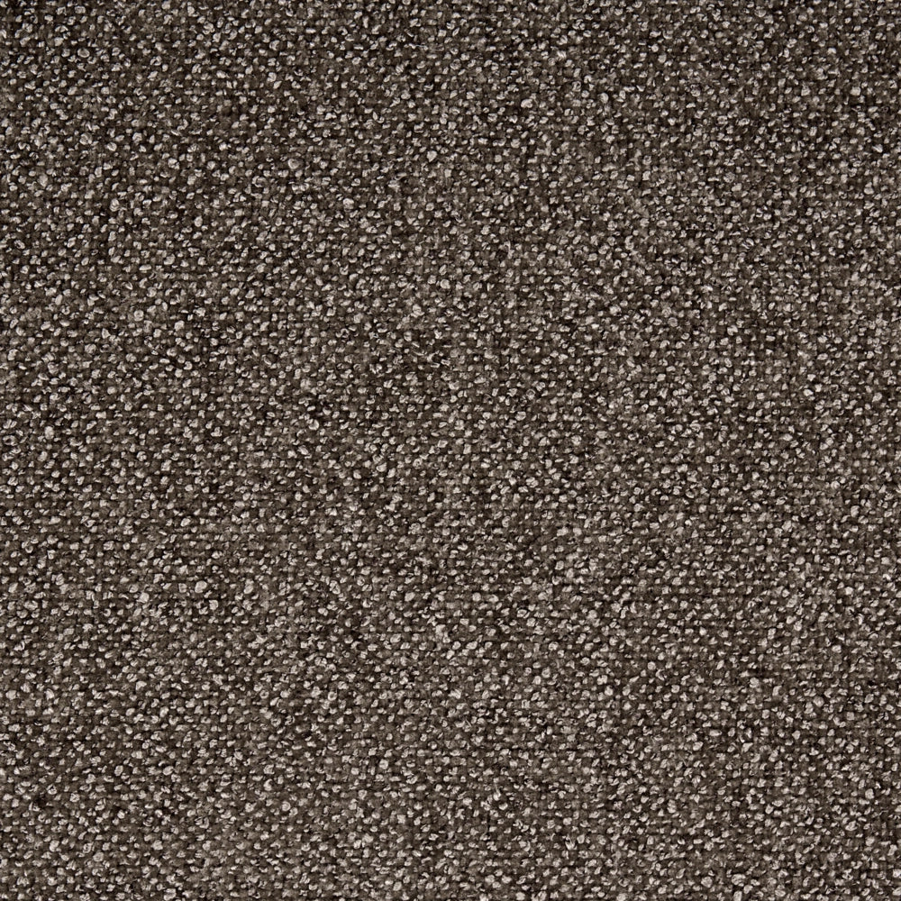 Rivestimento in tessuto marrone ottomano texture morbida gambe cilindriche stile organico