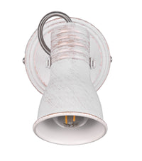 Applique da Interno Attacco E14 in Metallo Bianco antico