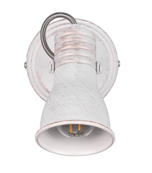 Applique da Interno Attacco E14 in Metallo Bianco antico