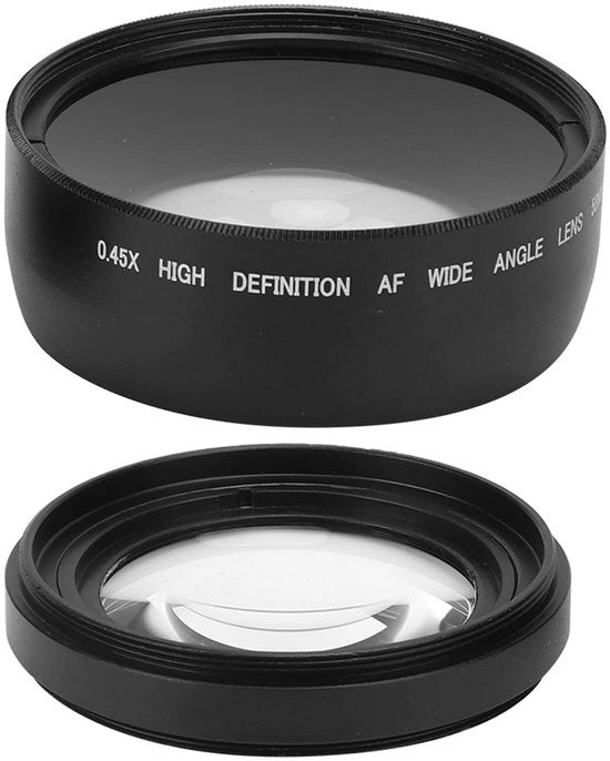 Lente Macrolens Universale 0,45x Vergroting - 58 Mm di Diametro - Compatta e Portatile - Ideale per Fotografia di Paesaggio - Realizzata in Alluminio e Vetro Ottico