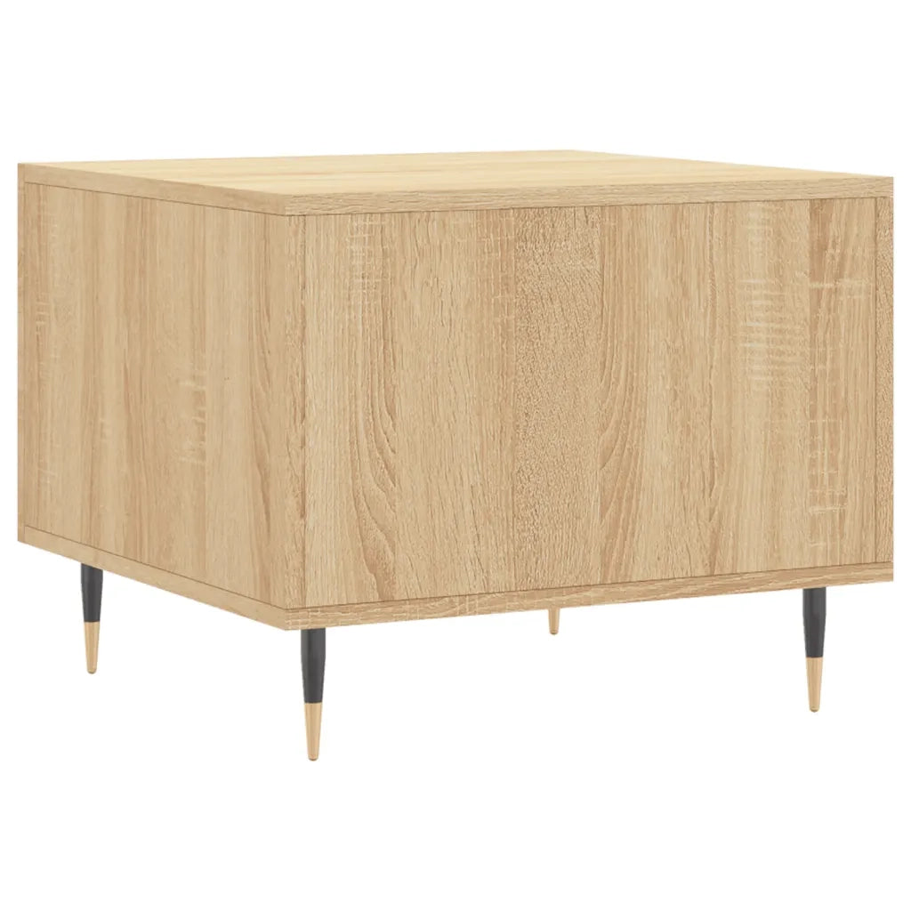 Tavolini Salotto 2pz Rovere Sonoma 50x50x40cm Legno Multistrato 829355