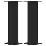 Supporti Altoparlanti 2 pz Neri 30x30x95cm in Legno Multistrato CFW9394811