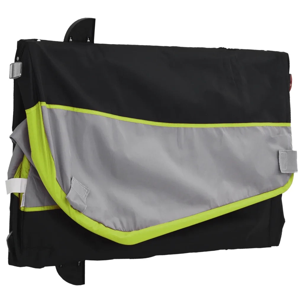 Rimorchio da Bici Nero e Verde 45 kg in Ferro CFW2897564