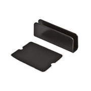 Contropiastre per ante in vetro - verniciato nero - 2 pz. - verniciato nero - 2 pz.