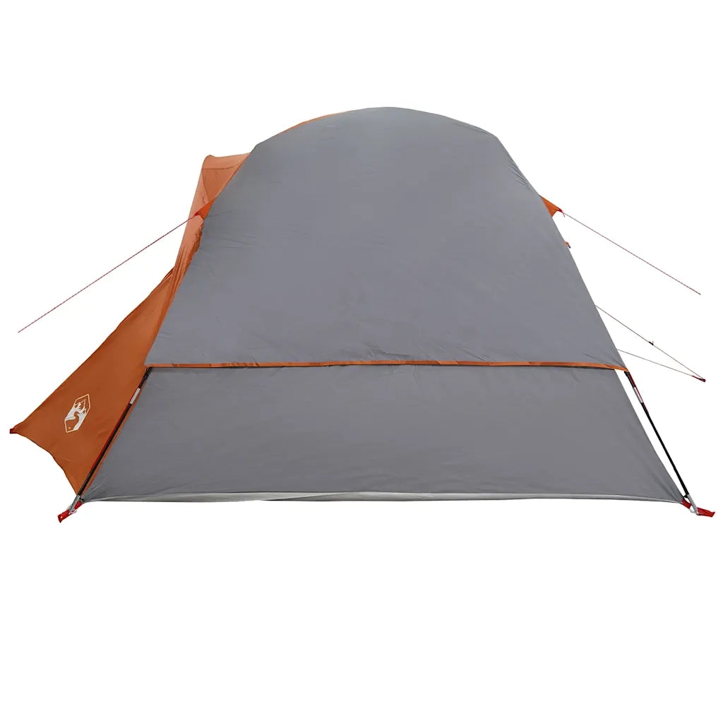 Tenda Familiare Cabina 6 Persone Grigia Arancione Impermeabile 4009564