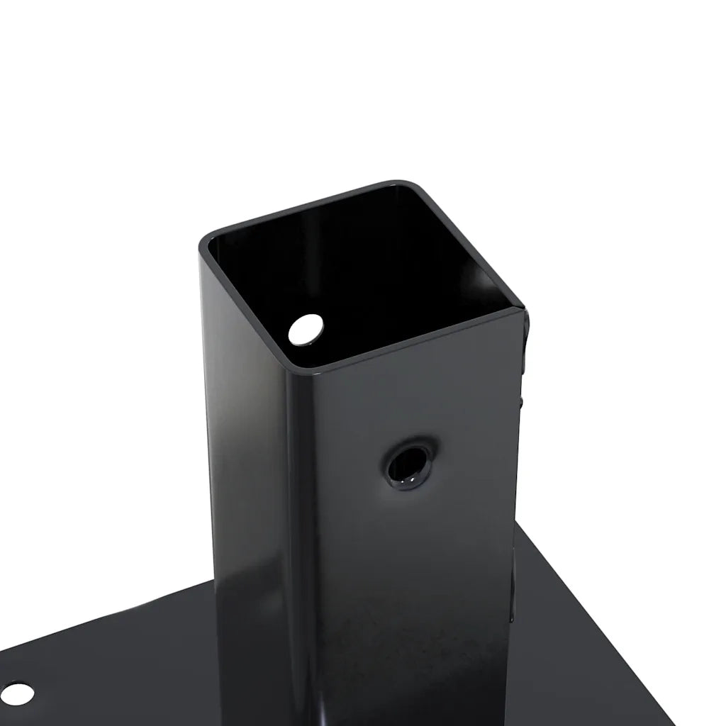 Basi per Pali Quadrati 4 pz 51x51 mm Acciaio Verniciato Polvere CFW7160288