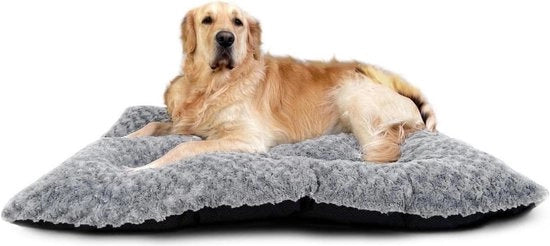 Cuscino per Cani Ultrapiuma - Matrassino Plush (102 x 70 cm) per Animali di Medie o Grandi Dimensioni - Lavabile in Macchina