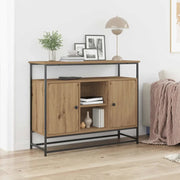 Credenza-Buffet-Armadio da cucina rovere artigianale 100 x 35 x 80 cm Legno multistrato 653924