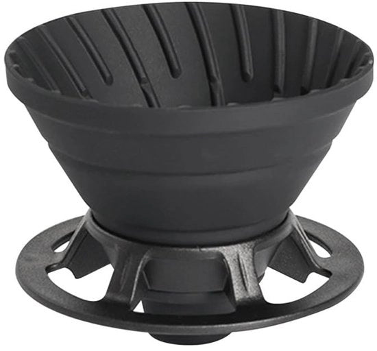 Filtro per caffè riciclabile - pieghevole in silicone - compatto per viaggi - resistente a temperature - adatto per uso domestico e ufficio - spazievendente - per macchina del caffè