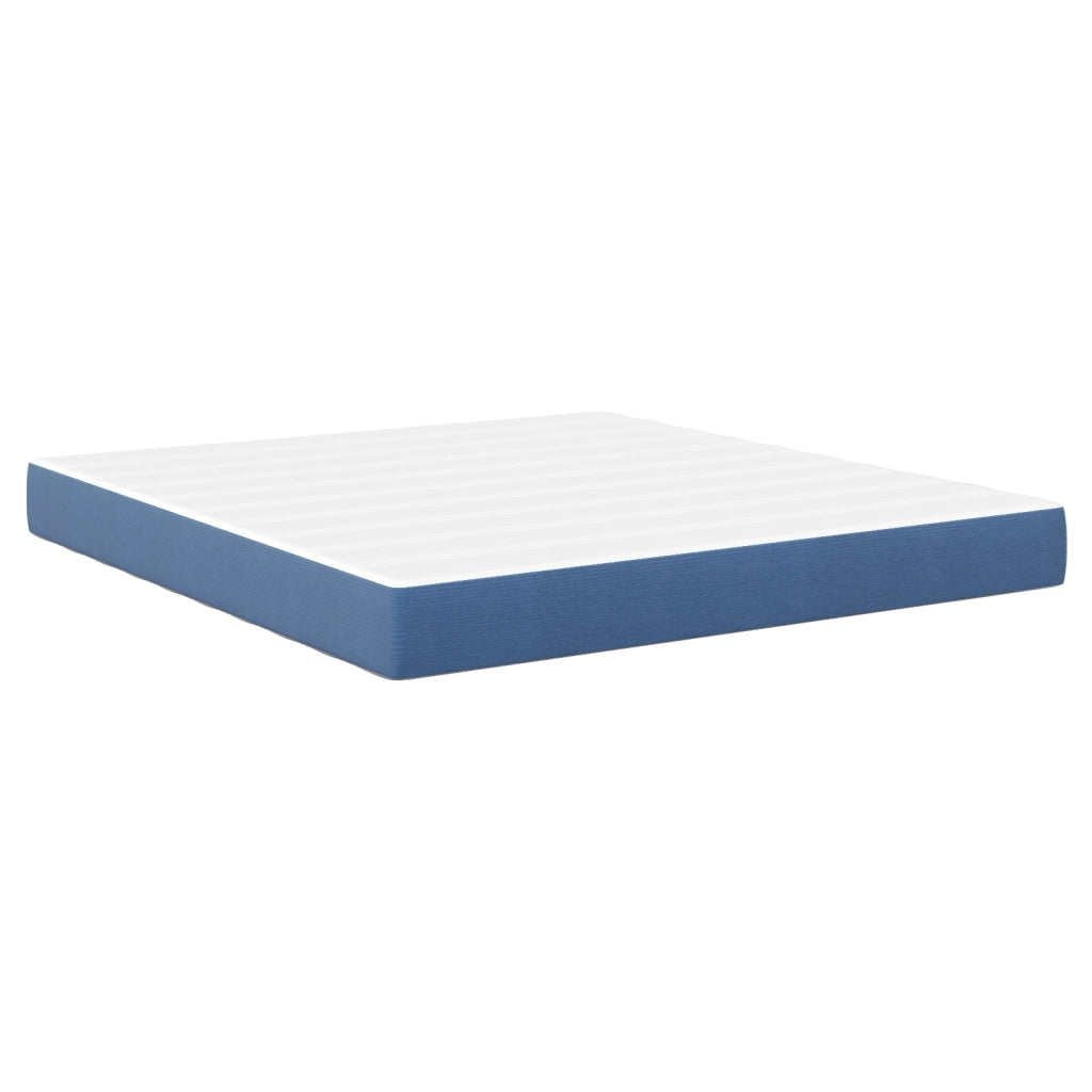 Materasso a Molle Pocket  Blu Medio 180x200x20 cm Tessuto